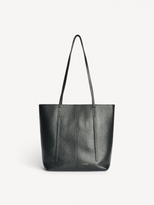 By Malene Birger Abilso Leather Tote Tassen Zwart | BE_BB20425