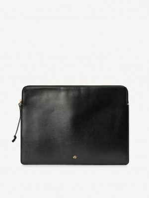 By Malene Birger Aya Leather Laptop Case Andere Accessoires Zwart | BE_BB90704