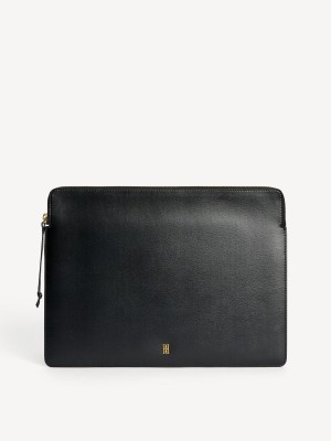 By Malene Birger Aya Leather Laptop Case Andere Accessoires Zwart | BE_BB39043