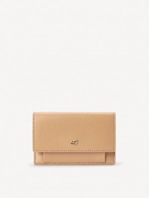 By Malene Birger Aya Leather Wallet Portemonnees & Kaarthouders Sand | BE_BB59575