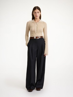 By Malene Birger Cymbaria High-waist Broek Zwart | BE_BB48672