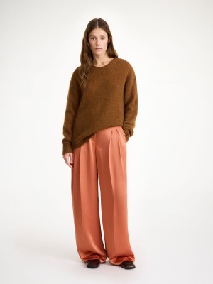 By Malene Birger Cymbaria High-waisted Broek Donker | BE_BB99589