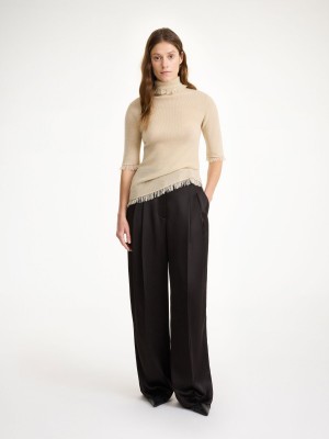 By Malene Birger Cymbaria High-waisted Broek Zwart | BE_BB39376