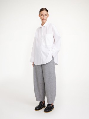 By Malene Birger Derris Organic Cotton Overhemd Wit | BE_BB96808