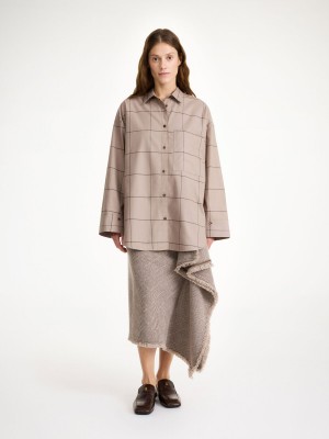 By Malene Birger Derris Organic Cotton Overhemd Autumn check | BE_BB51403