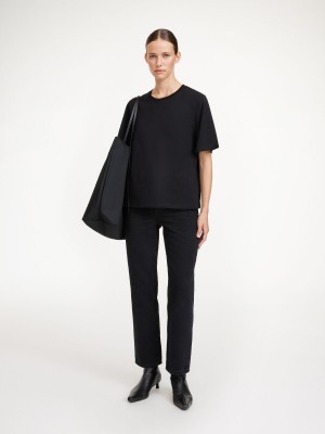 By Malene Birger Hedil T-shirt Topjes Zwart | BE_BB71544