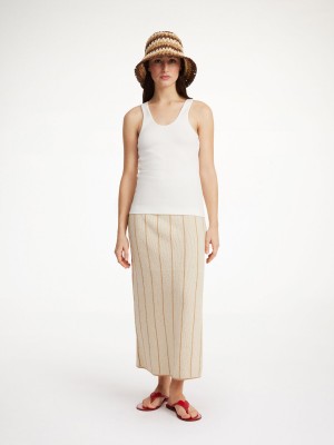 By Malene Birger Hercula Maxi Skirt Gebreide Kleding Oyster Gray | BE_BB38669