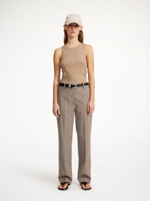 By Malene Birger Igda Straight-leg Broek Shitake | BE_BB74464