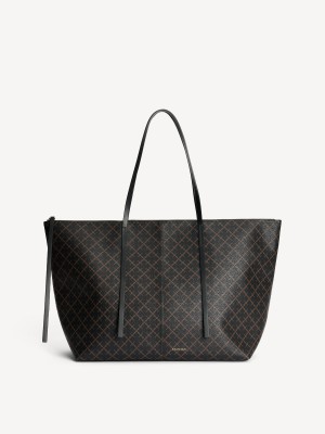 By Malene Birger Luze Tote Tassen Donker | BE_BB78822