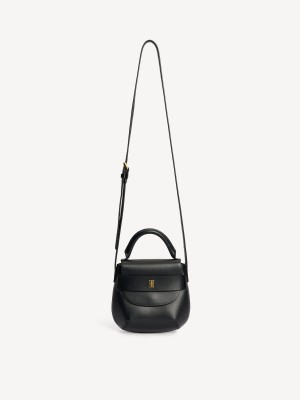 By Malene Birger Meela Leather Shoulder Tassen Zwart | BE_BB45230