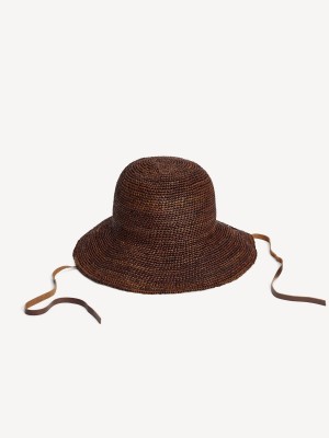 By Malene Birger Rafiah Straw Hat Andere Accessoires Bison | BE_BB44813