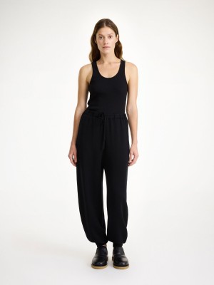 By Malene Birger Tevana High-waisted Broek Zwart | BE_BB74141