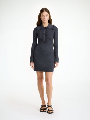 By Malene Birger Tonai Merino Wool Jurk Grijs | BE_BB87359