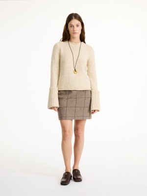 By Malene Birger Vestlinge Mini Rokken Autumn check | BE_BB78071