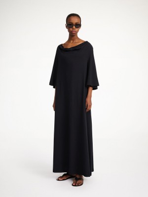 By Malene Birger Yalia Maxi Jurk Zwart | BE_BB18601