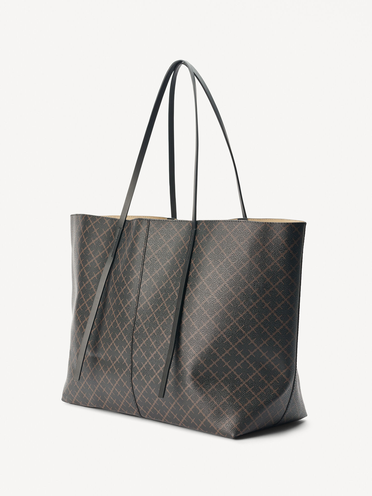 By Malene Birger Abi Printed Tote Tassen Donker | BE_BB63134