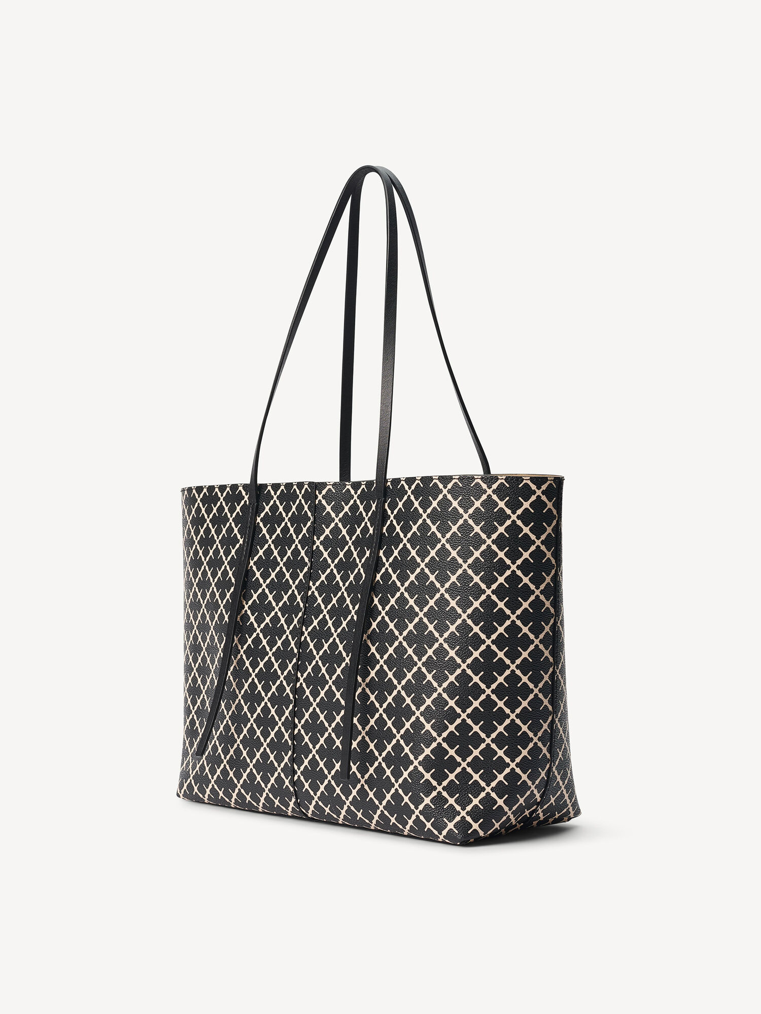 By Malene Birger Abigail Printed Tote Tassen Zwart | BE_BB13524