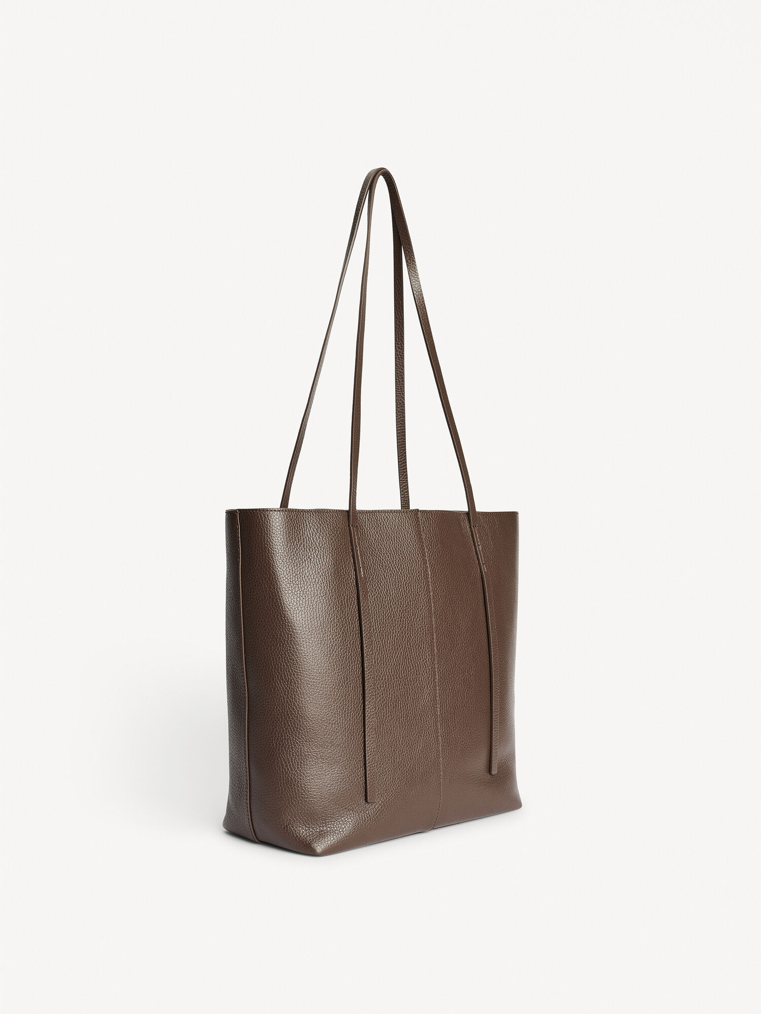 By Malene Birger Abilso Leather Tote Tassen Koffie | BE_BB17401