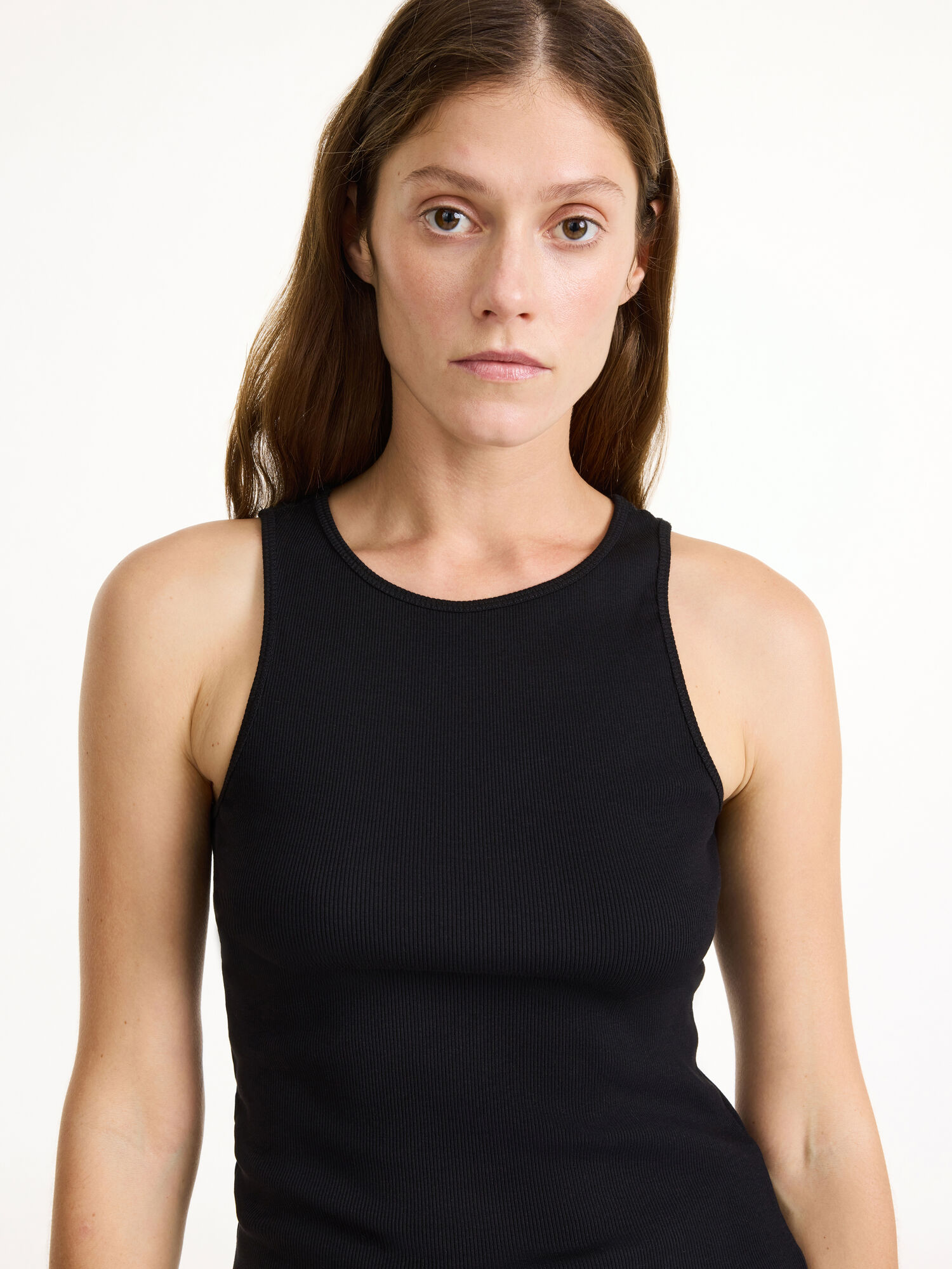 By Malene Birger Amani Tank Topjes Zwart | BE_BB30231