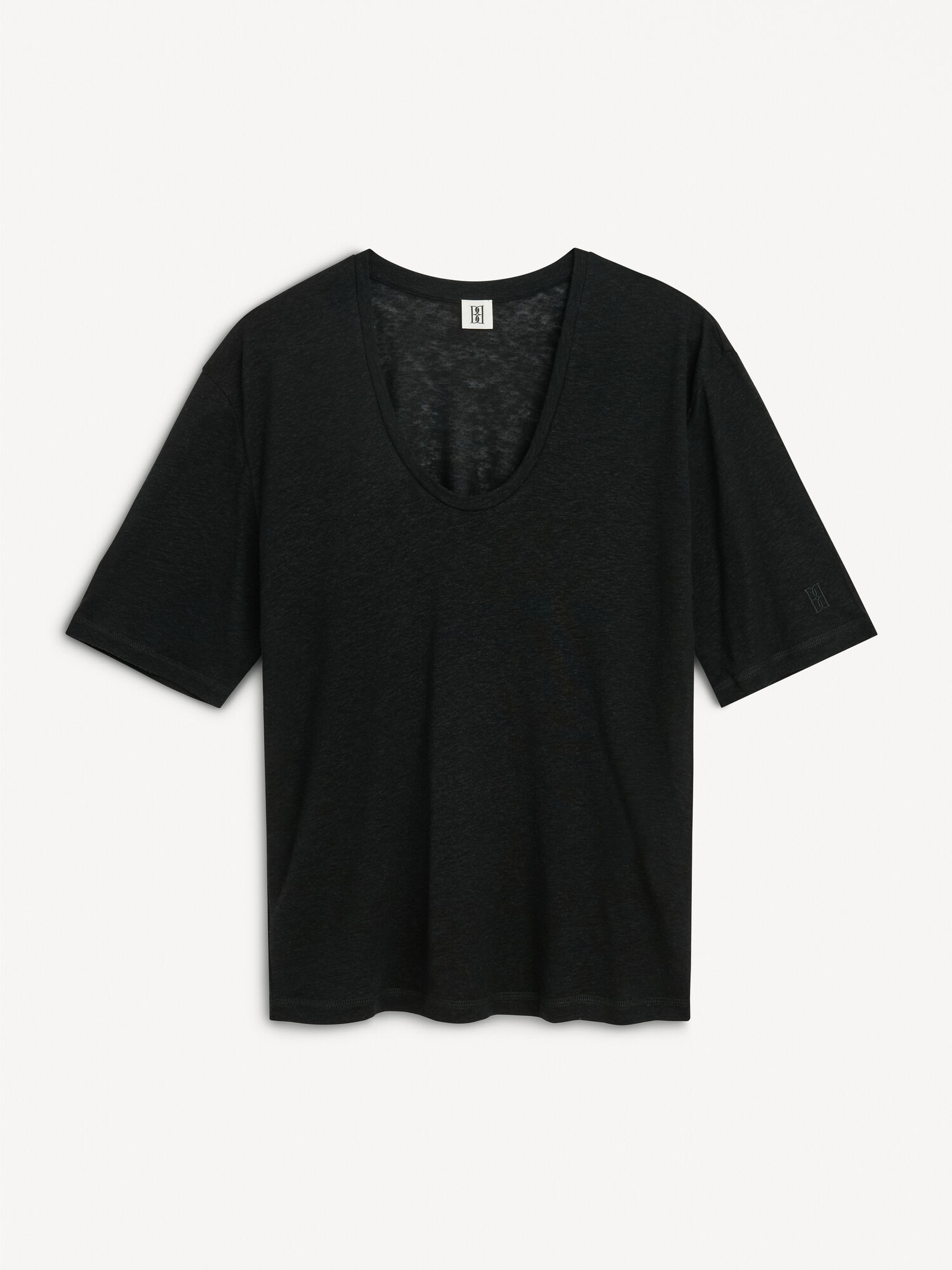 By Malene Birger Amaringa T-shirt Topjes Zwart | BE_BB54904