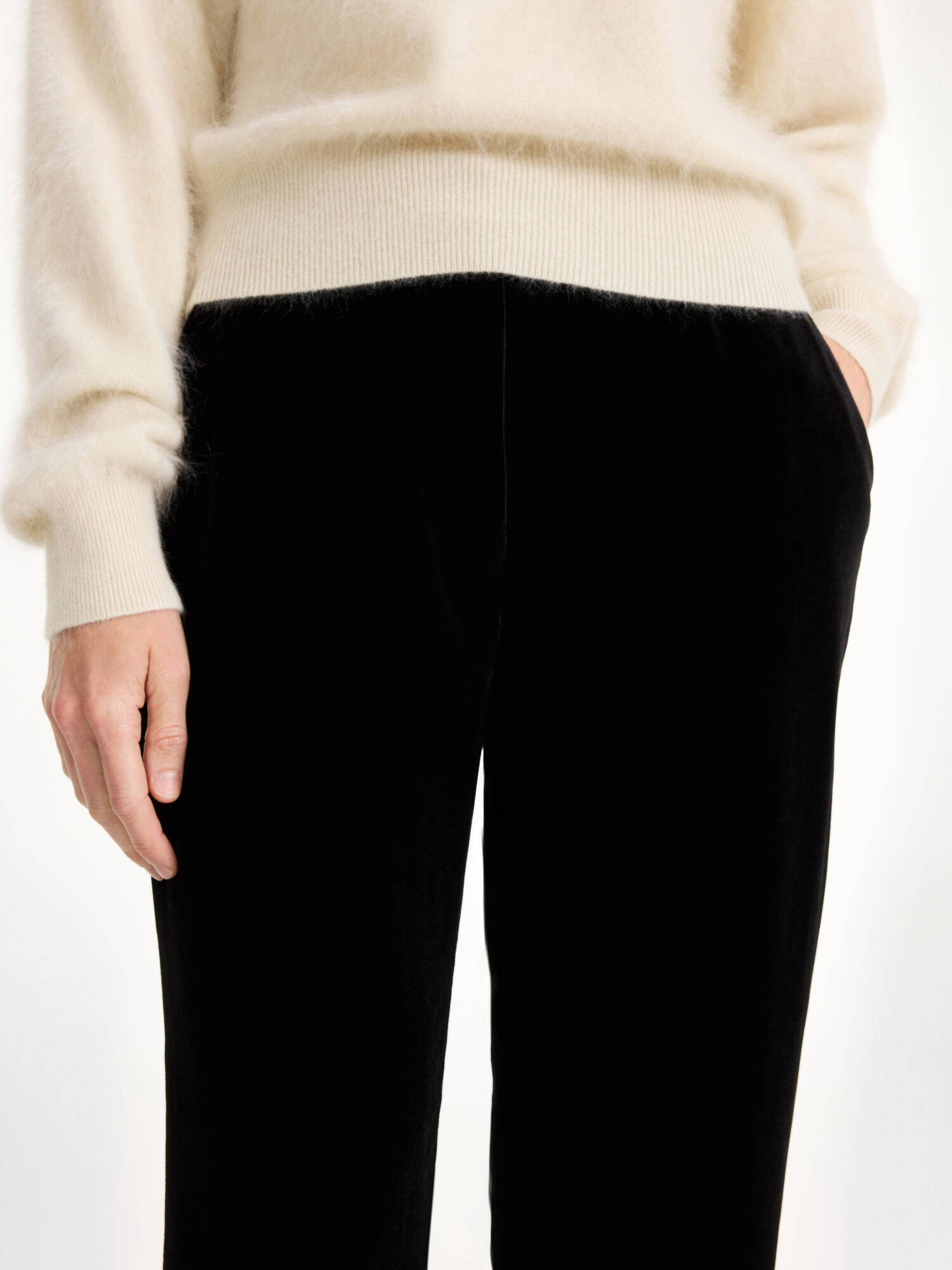 By Malene Birger Amores High-waisted Broek Zwart | BE_BB51594