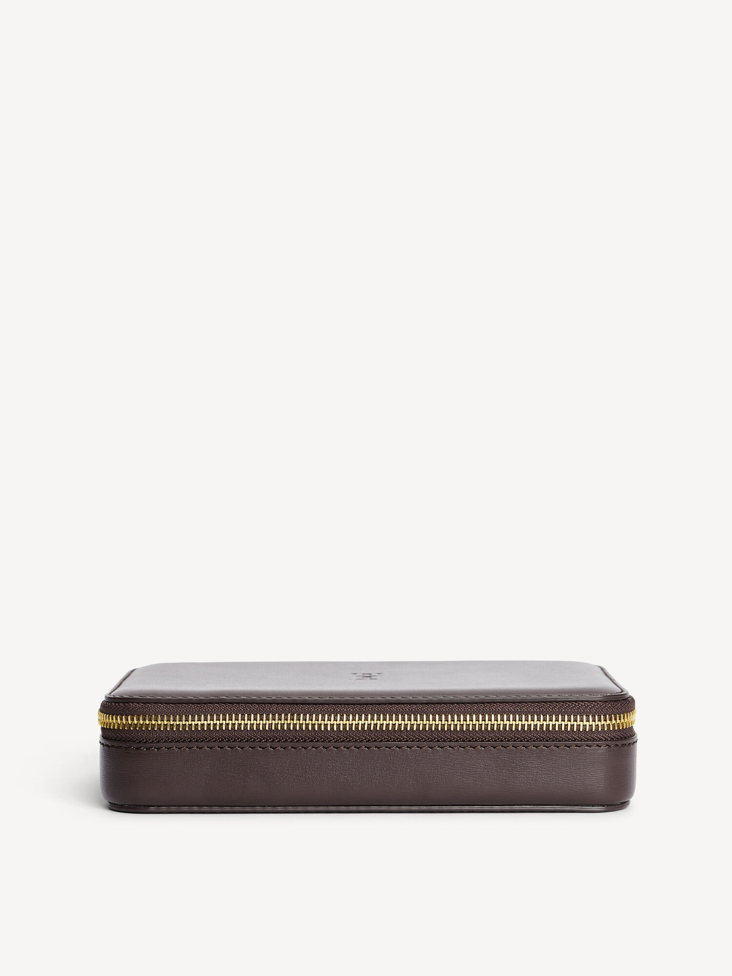 By Malene Birger Aya Cher Leather Jewellery Case Beauty Bags Donkerbruin | BE_BB57080