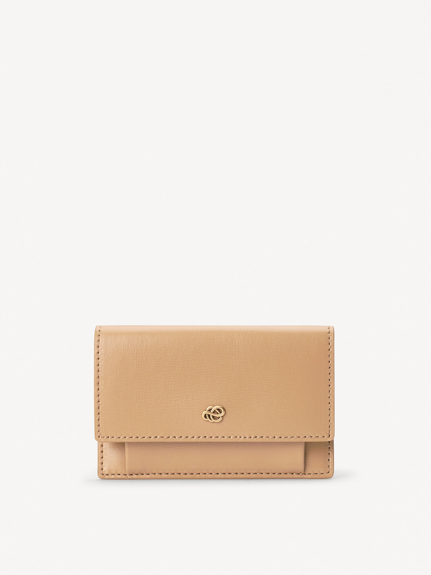 By Malene Birger Aya Leather Wallet Portemonnees & Kaarthouders Sand | BE_BB59575