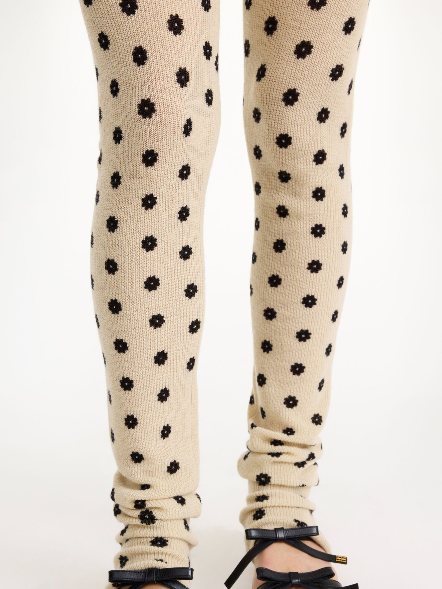 By Malene Birger Breele Wool Leggings Broek Bloemen | BE_BB91768