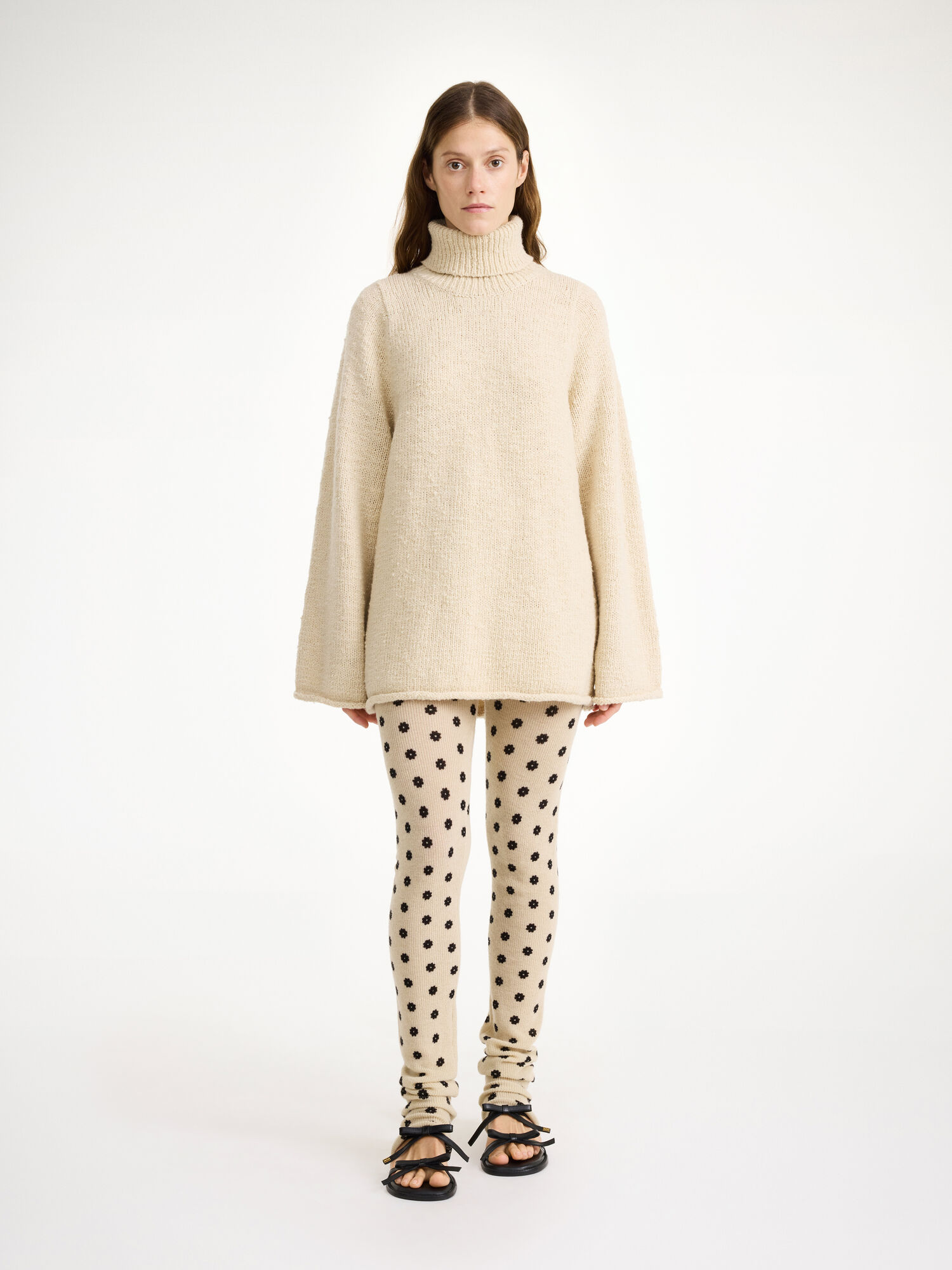 By Malene Birger Breele Wool Leggings Broek Bloemen | BE_BB91768