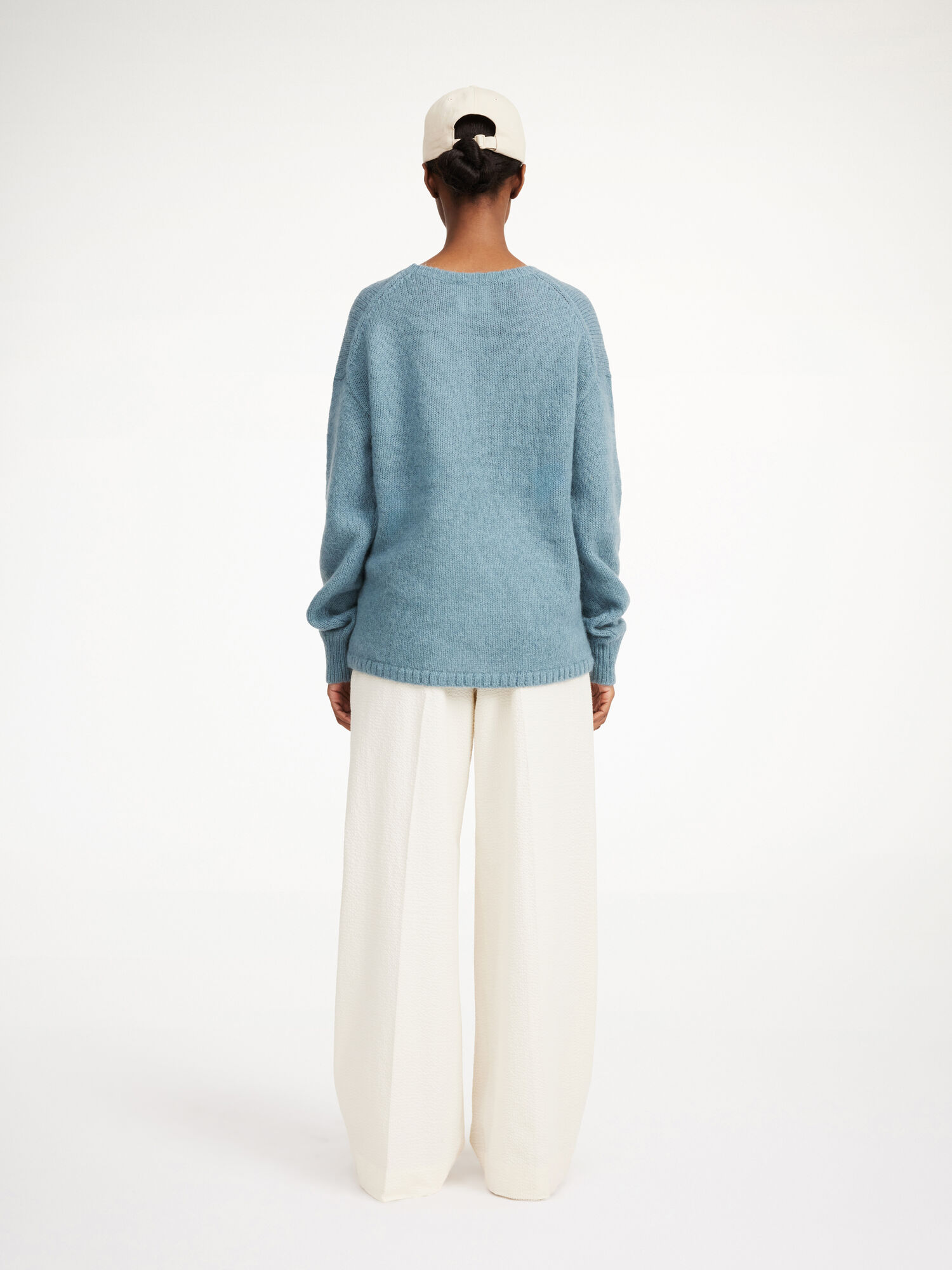 By Malene Birger Briella Mohair-blend Sweater Gebreide Kleding Cool Water | BE_BB86625