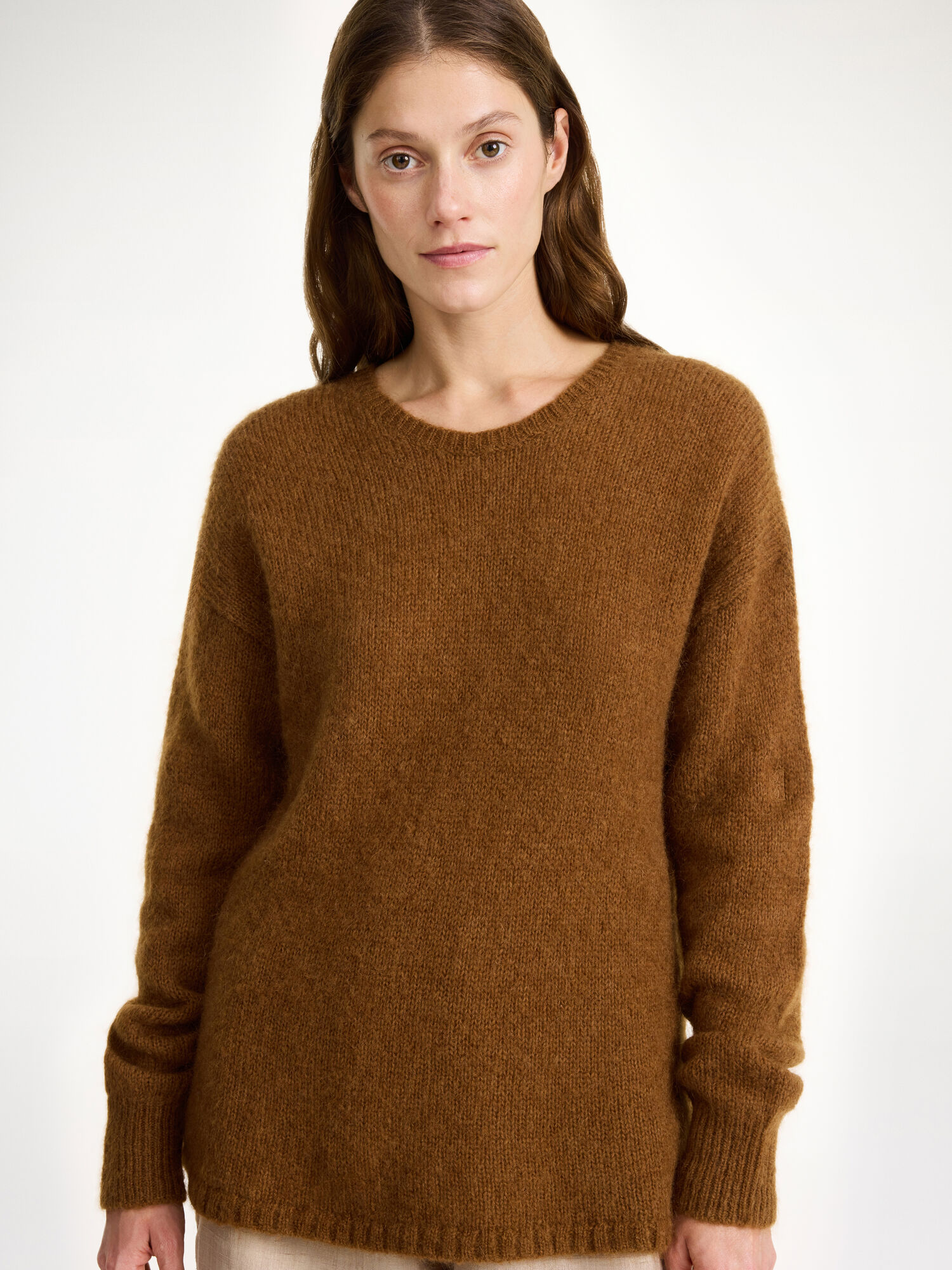 By Malene Birger Briella Mohair-blend Sweater Gebreide Kleding Bison | BE_BB62786