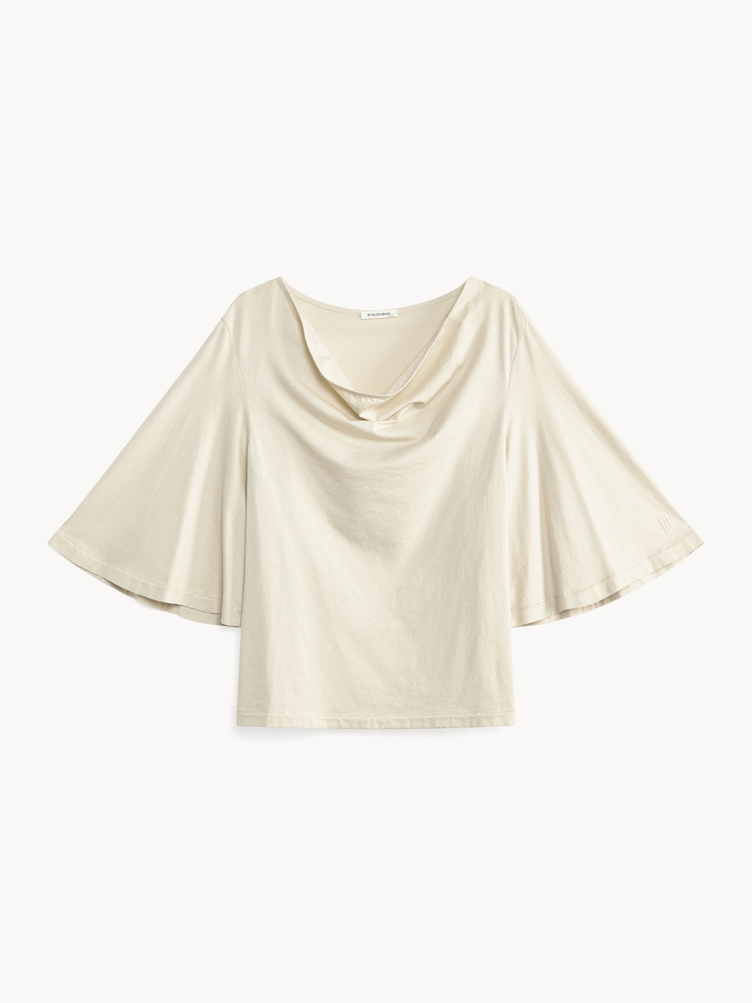 By Malene Birger Bryar Organic Cotton T-shirt Topjes Oyster Gray | BE_BB43337