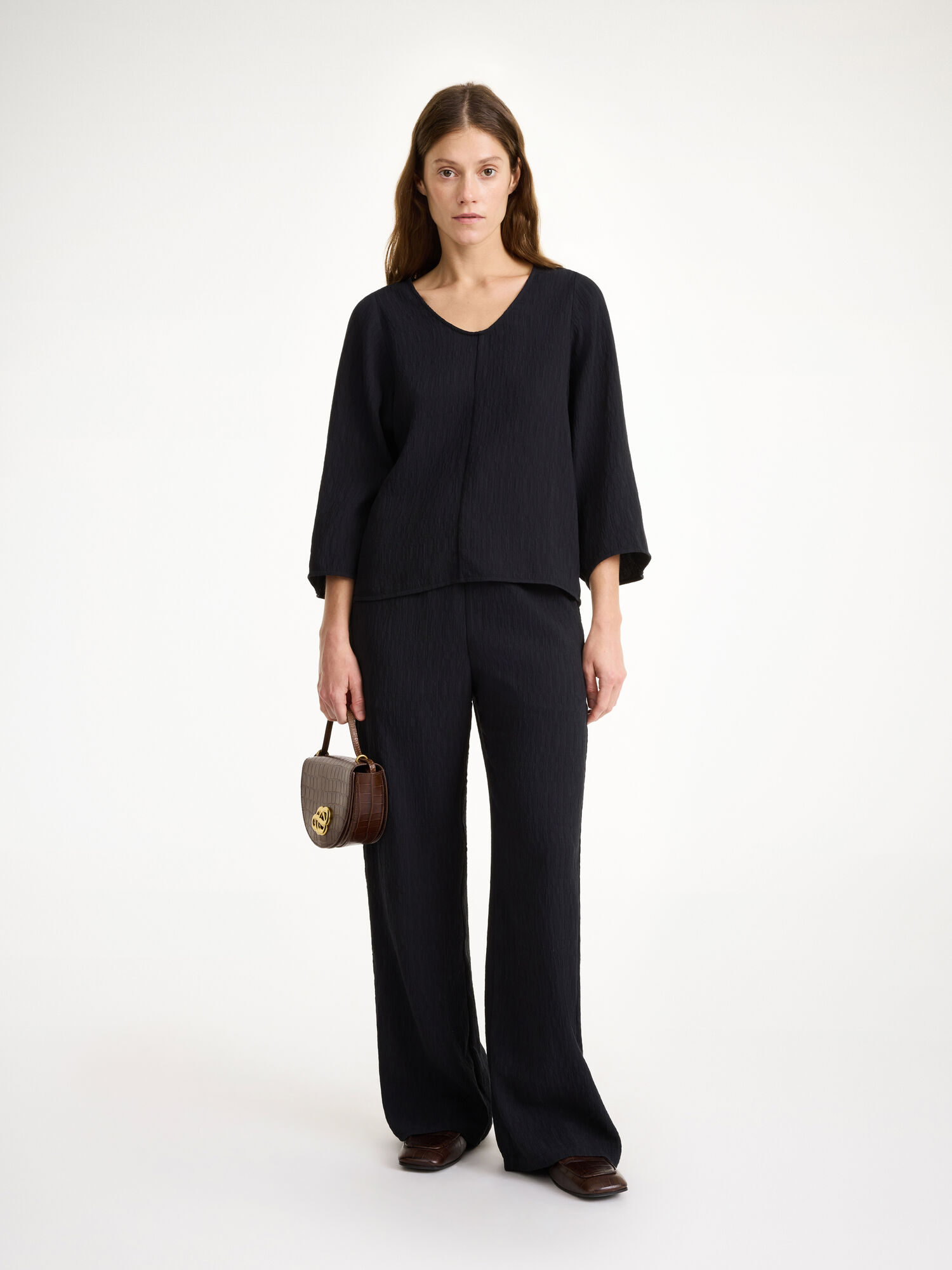 By Malene Birger Calyas Blouse Overhemd Zwart | BE_BB32718