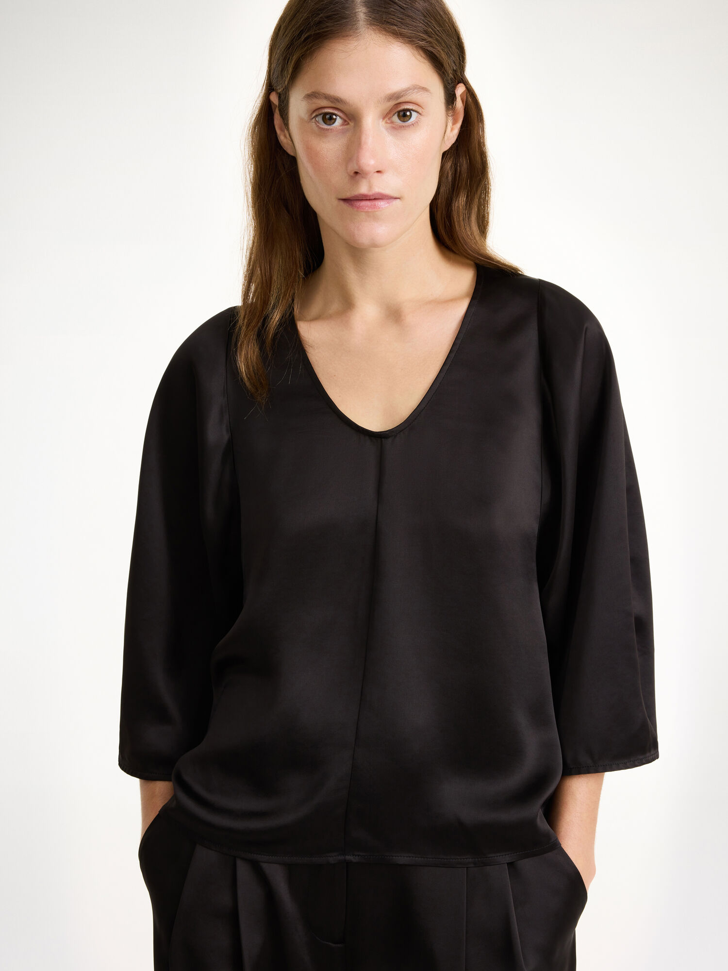 By Malene Birger Calyas Blouse Overhemd Zwart | BE_BB97798