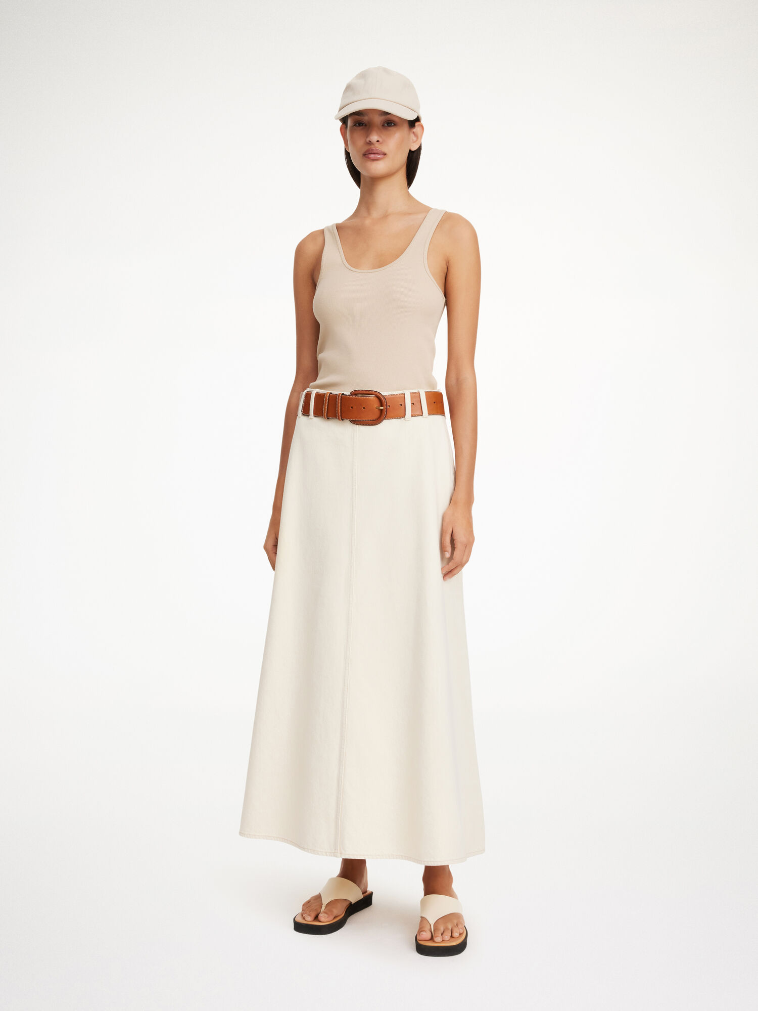 By Malene Birger Carlas Denim Maxi Rokken Mojave Desert | BE_BB96890