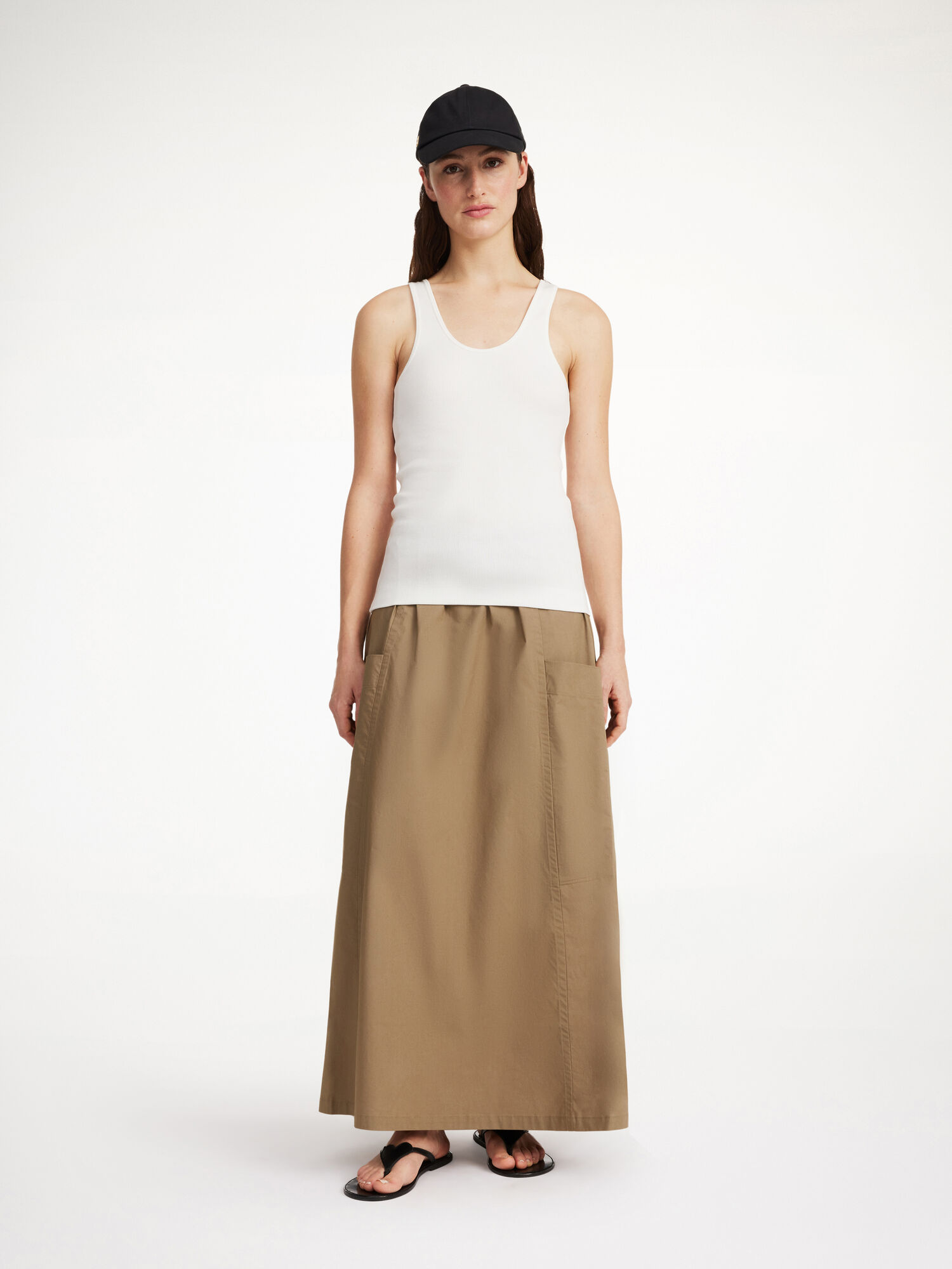 By Malene Birger Catterine Organic Cotton Maxi Rokken Shitake | BE_BB81966