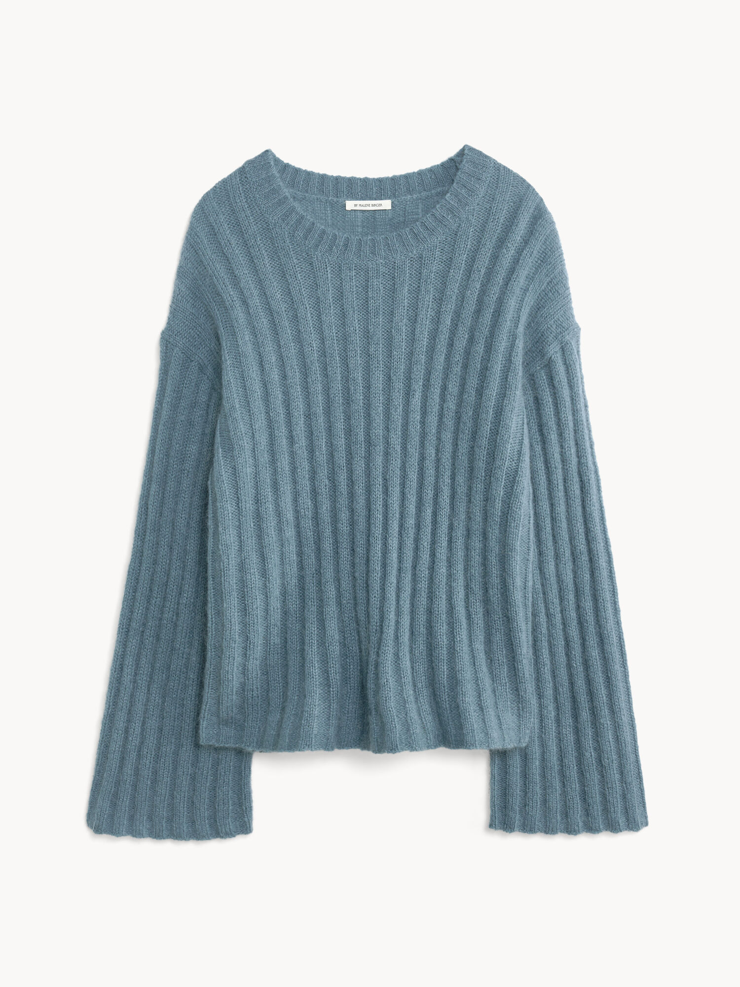 By Malene Birger Cierra Ribbed Sweater Gebreide Kleding Cool Water | BE_BB66978