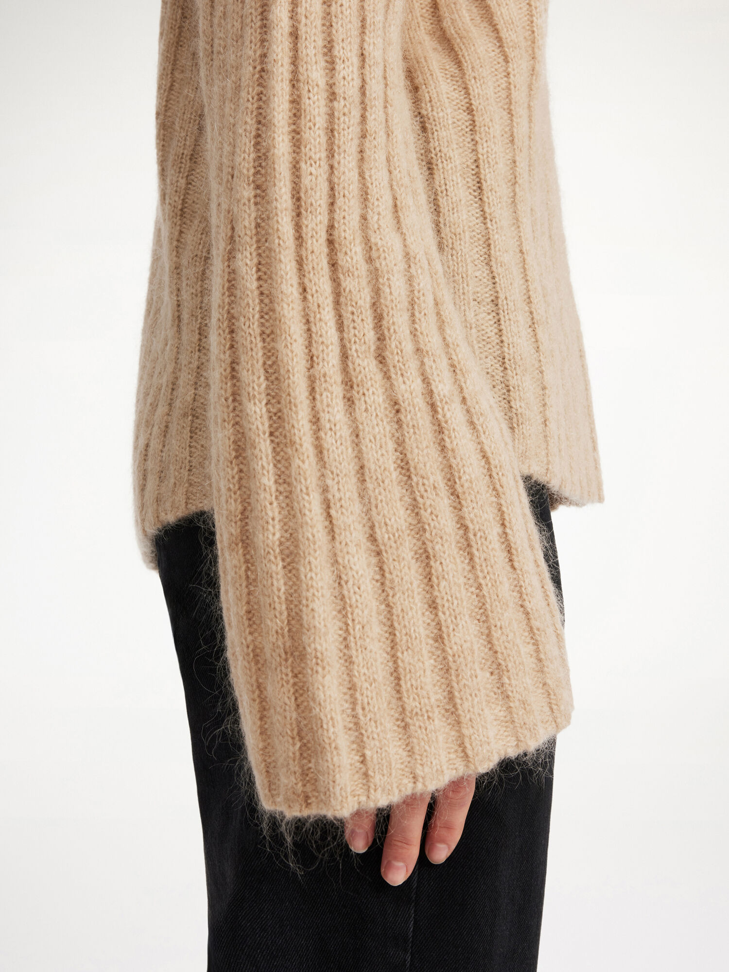 By Malene Birger Cierra Ribbed Sweater Gebreide Kleding Beige | BE_BB55066