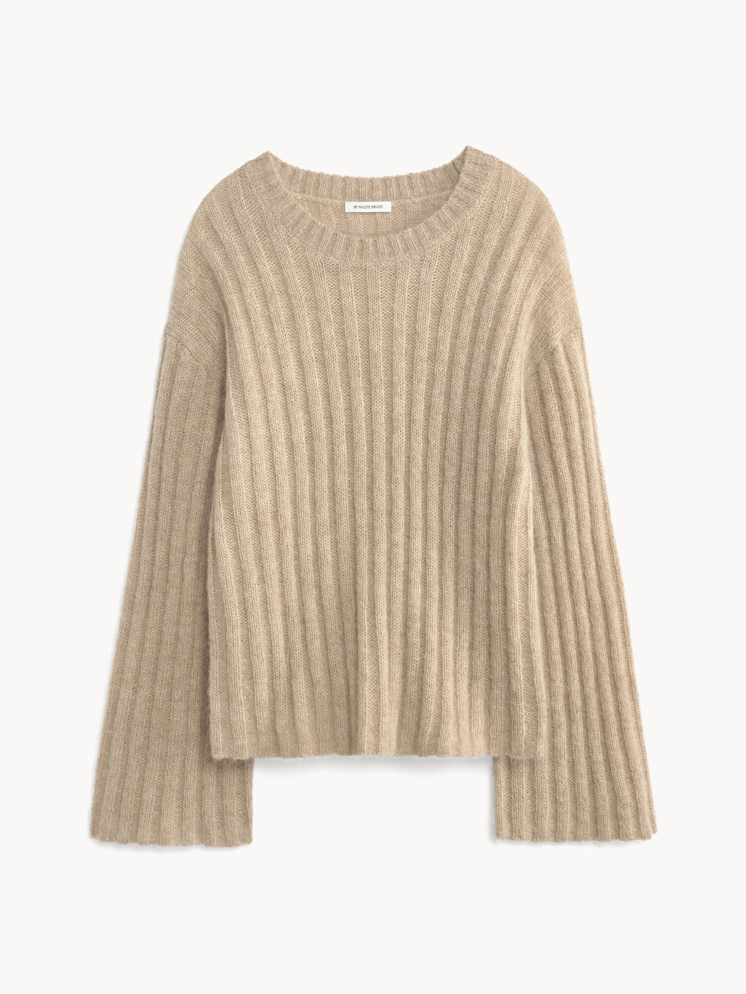 By Malene Birger Cierra Ribbed Sweater Gebreide Kleding Beige | BE_BB55066