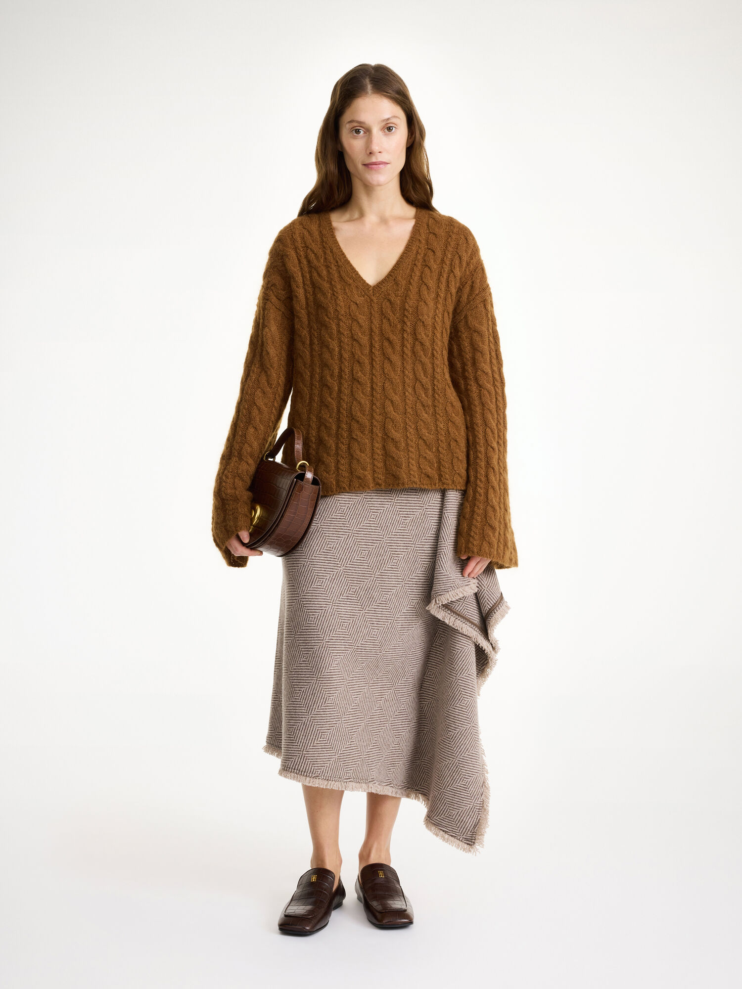 By Malene Birger Cimone Cable-knit Sweater Gebreide Kleding Bison | BE_BB69636