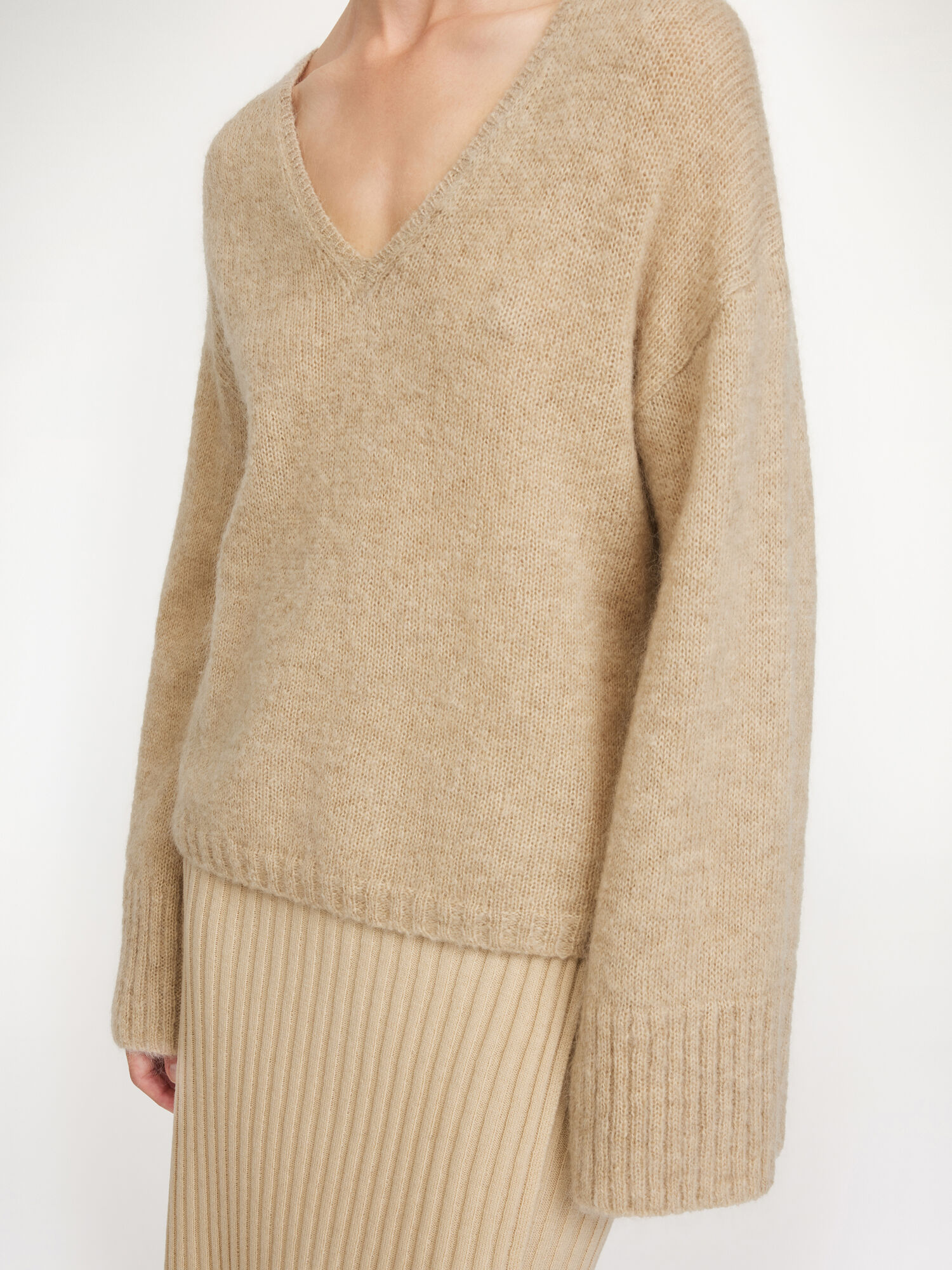 By Malene Birger Cimone Sweater Gebreide Kleding Beige | BE_BB60778