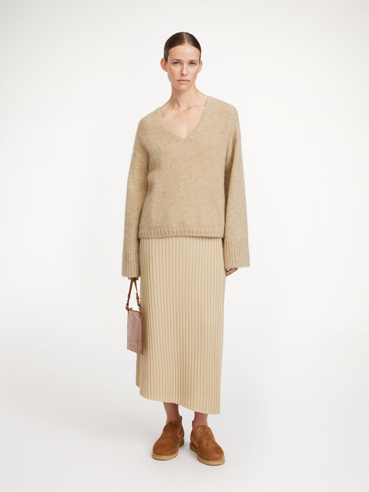 By Malene Birger Cimone Sweater Gebreide Kleding Beige | BE_BB60778