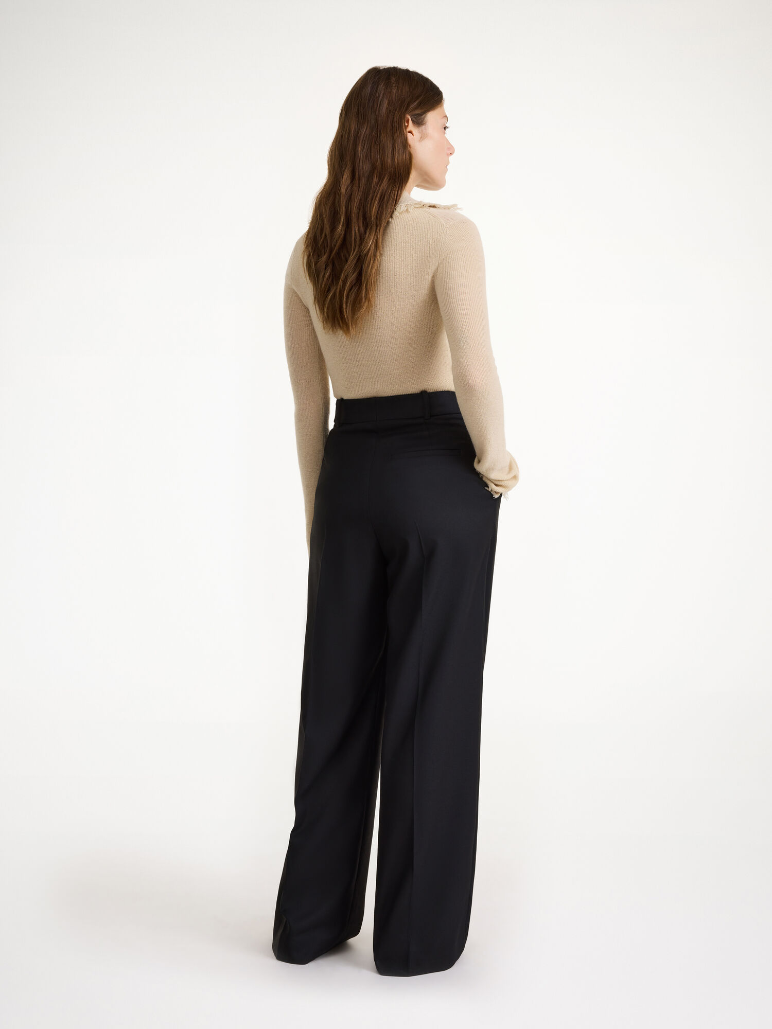 By Malene Birger Cymbaria High-waist Broek Zwart | BE_BB48672