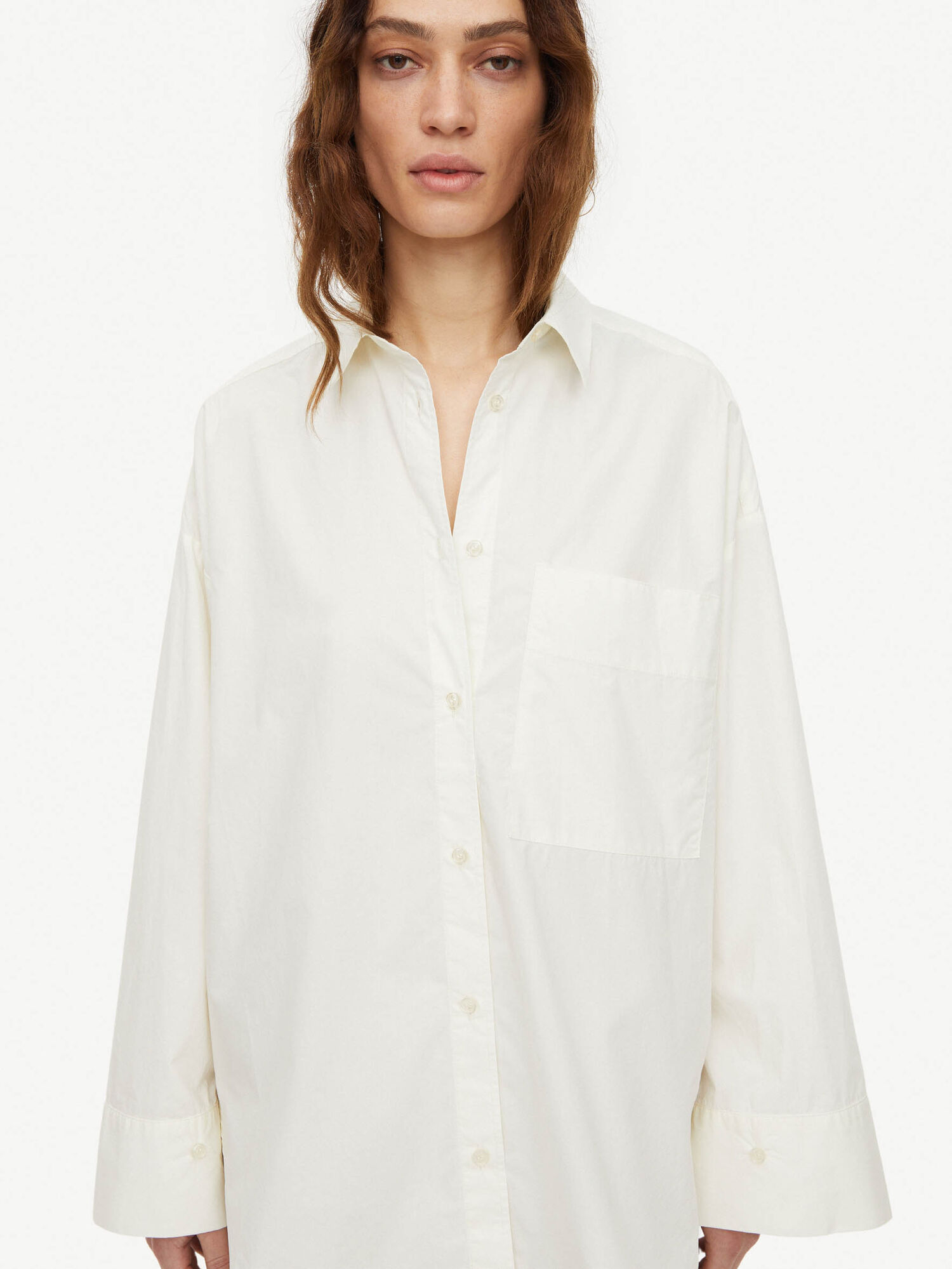 By Malene Birger Derris Organic Cotton Overhemd Wit | BE_BB48050