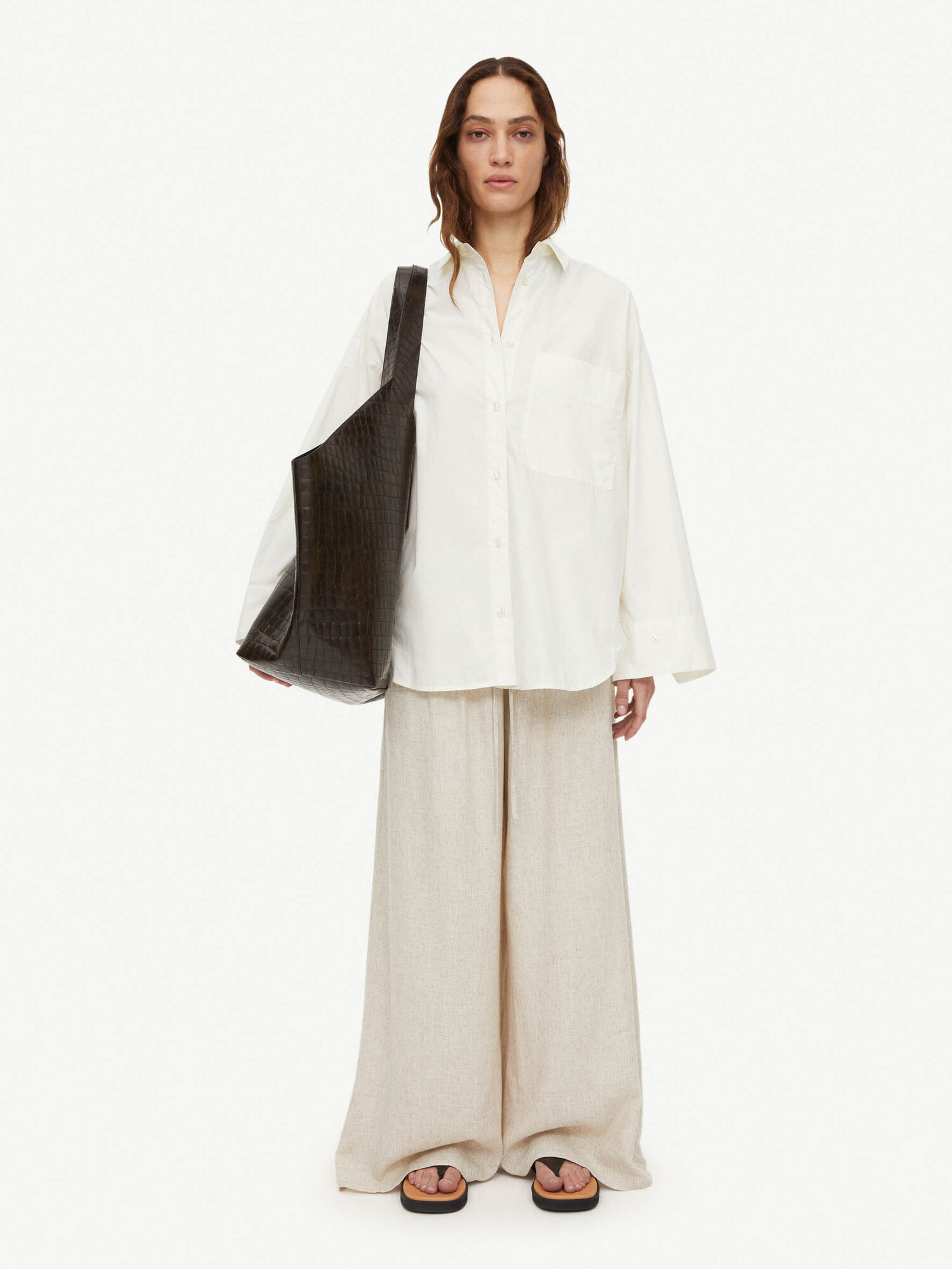 By Malene Birger Derris Organic Cotton Overhemd Wit | BE_BB48050