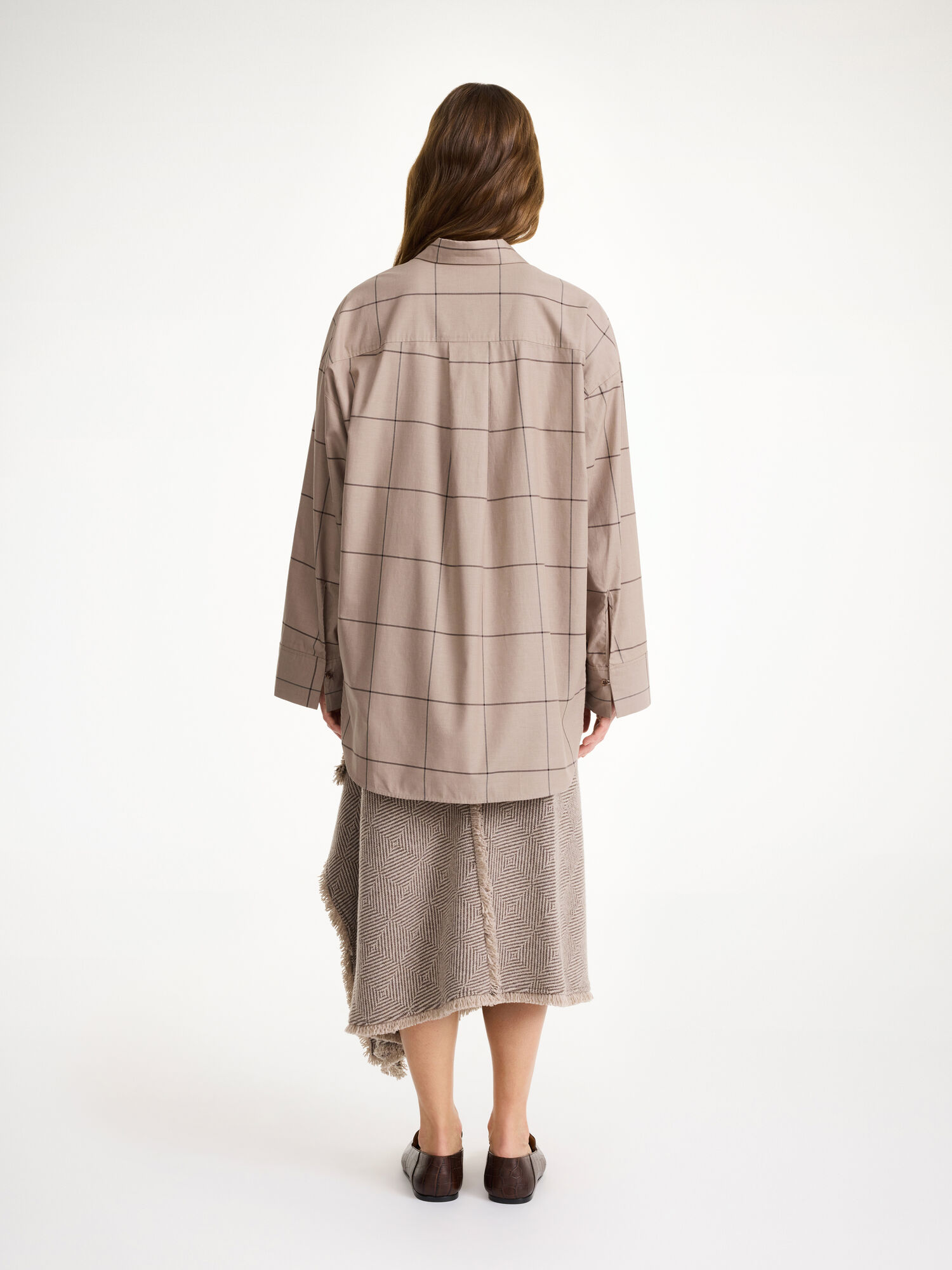 By Malene Birger Derris Organic Cotton Overhemd Autumn check | BE_BB51403