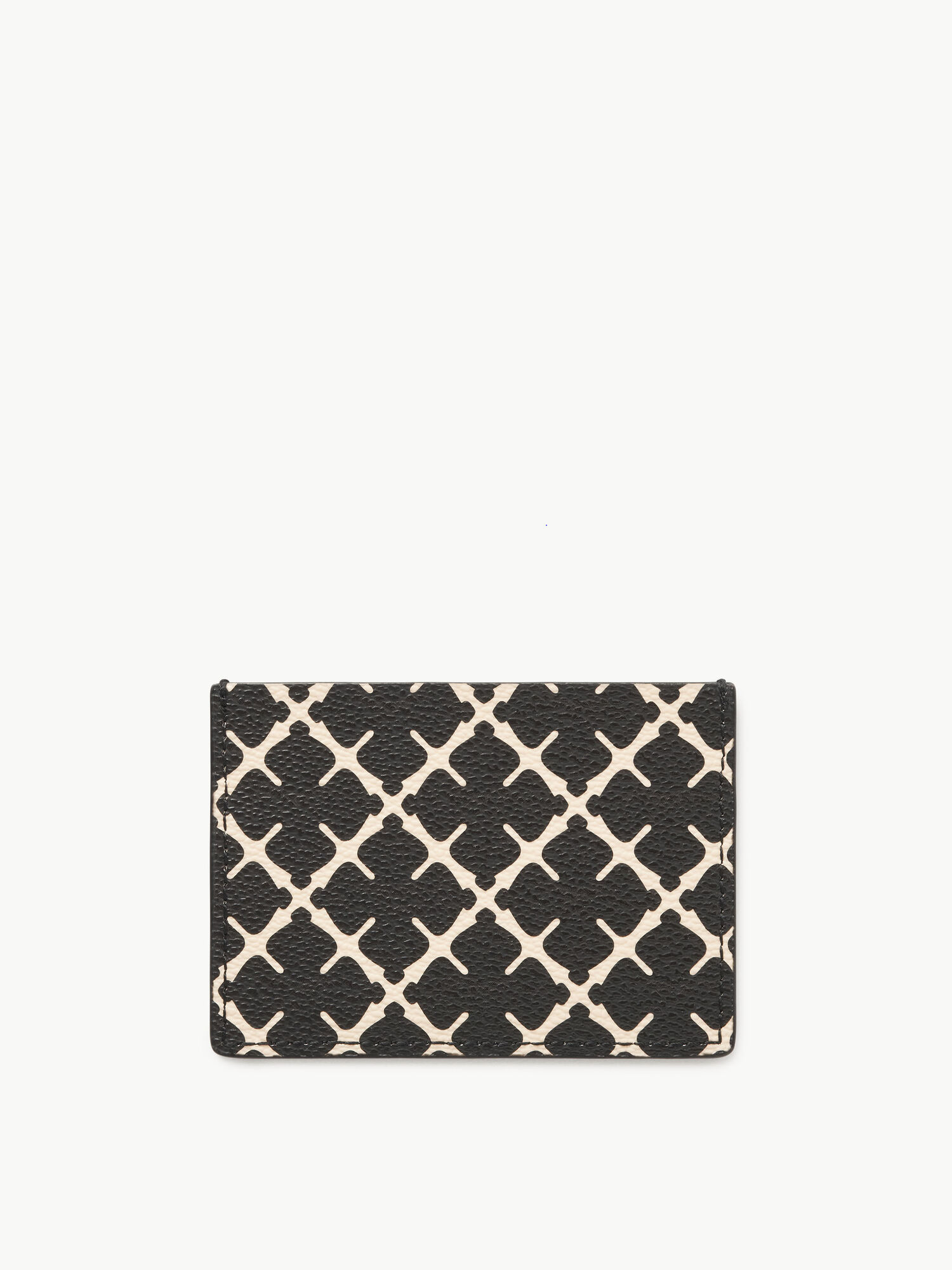 By Malene Birger Elia Printed Cardholder Portemonnees & Kaarthouders Zwart | BE_BB90071