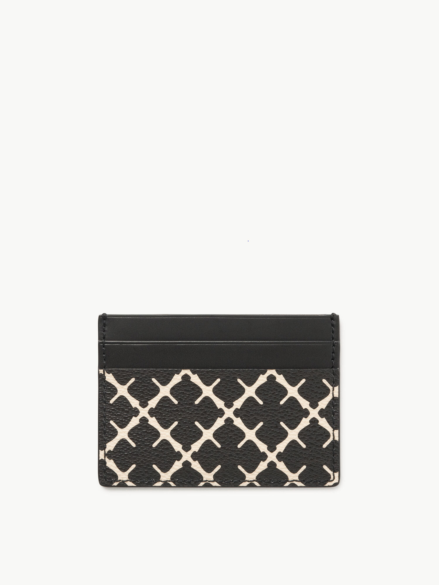 By Malene Birger Elia Printed Cardholder Portemonnees & Kaarthouders Zwart | BE_BB90071