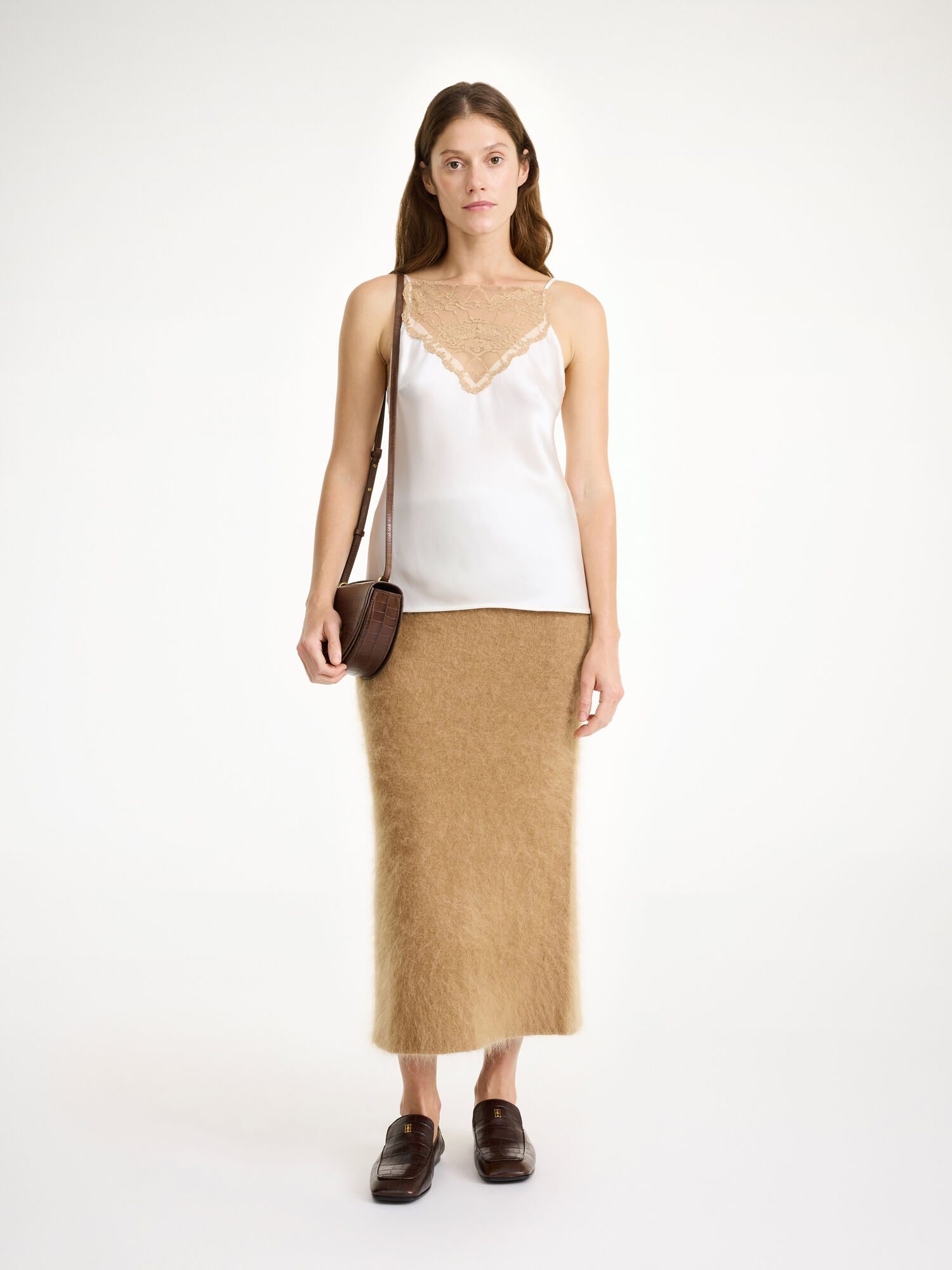 By Malene Birger Estille Midi Skirt Gebreide Kleding Bruin | BE_BB93669