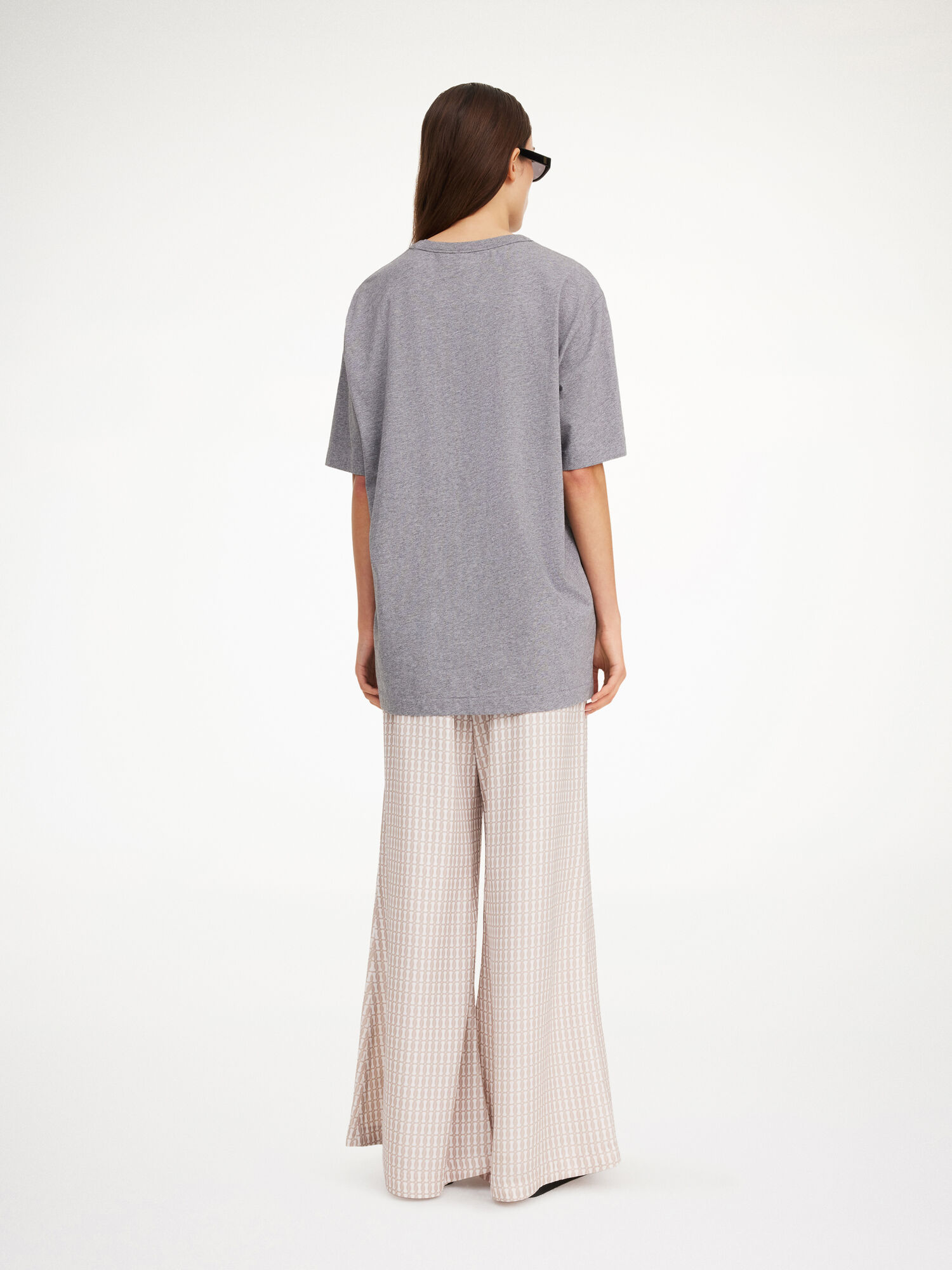 By Malene Birger Fayeh Organic Cotton T-shirt Topjes Grijs | BE_BB68932